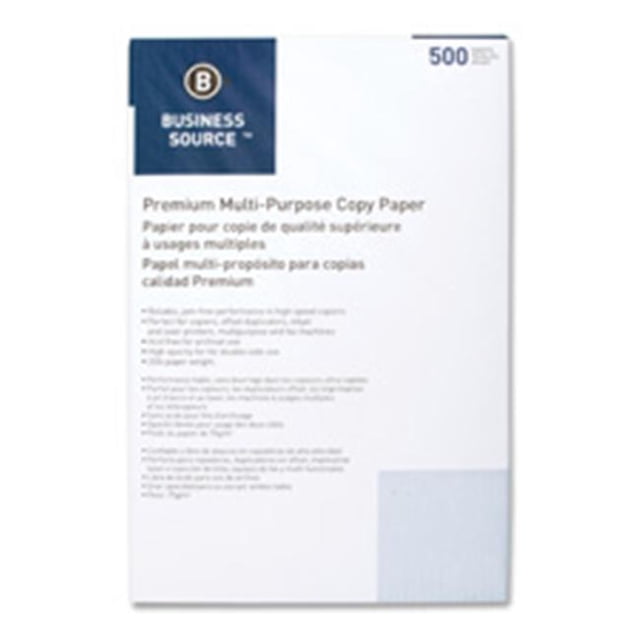 Business Source Multipurpose Paper- 92 Bright- 20lb.- 11in.x17in.- 5RM-CT- White