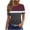 Purple #A, variant on Summer T-shirts for Women with Prints Trendy Casual Short Sleeve Tunic Tops Loose Fit Base Tee Shirts (XL, Sky Blue)