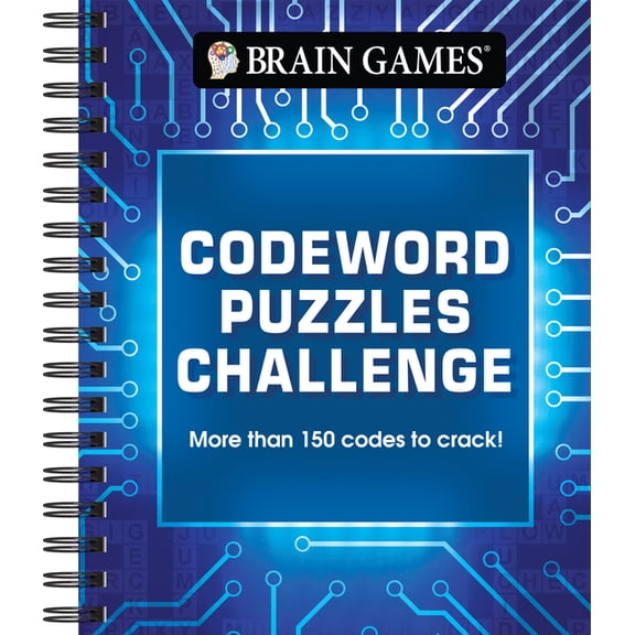 Brain Games Brain Games - Codeword Puzzles Challenge, (Spiral-Bound)
