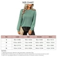 thumbnail image 7 of Stylish Women's Oversized Solid Color Crewneck Sweater - Long Sleeves, Autumn/Winter Knitwear, Gray Green, Size S Bienvenido, 7 of 7