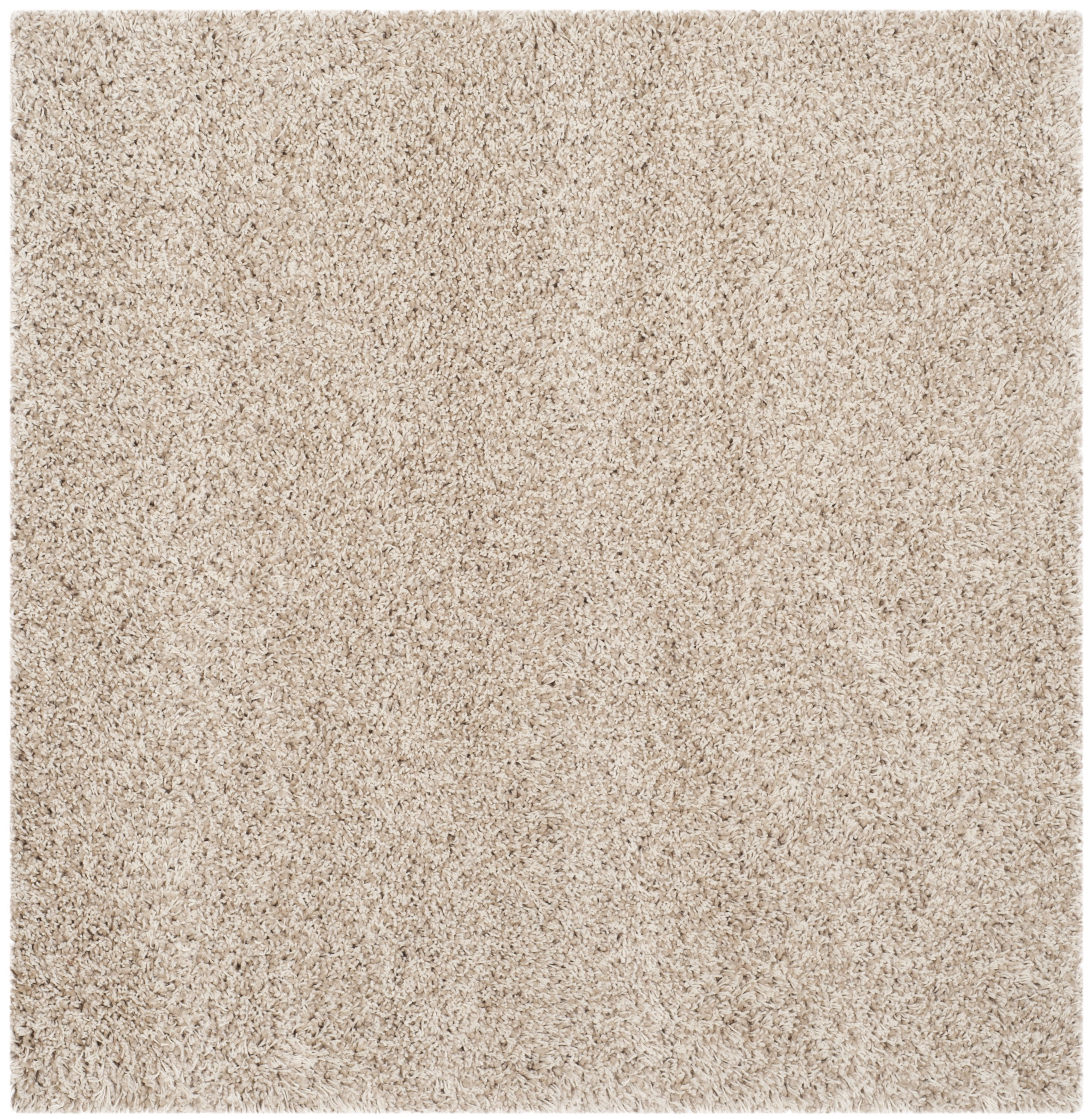 SAFAVIEH California Plush Solid Shag Area Rug, Beige, 10' x 10' Square - Large - Modern Design, Beige, Non-Shedding & Easy Cleaning, Ultra Plush Thick Pile, Ideal for Living Room, Bedroom