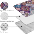 thumbnail image 5 of Multicolor Ethnic Mandala Pattern Bathroom Rugs Sets 3 Piece,Toilet Cover Set,Absorbent Non Slip Bathroom Mats Sets with U-Shaped Contour Rug Toilet Rug Set, 5 of 5