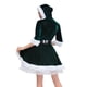 thumbnail image 4 of Vestido de traje de manga media con cuello en V para niña de noche de Navidad sólido a la moda para mujer Fridja yut6740, 4 of 9