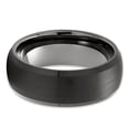 thumbnail image 2 of Gunmetal Tungsten Wedding Ring,8mm Wedding Ring,Black Tungsten Wedding Band,Anniversary Ring,Tungsten Wedding Band,Engagement Ring,Man & Women, 7.5, 2 of 3