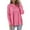 Watermelon Red, variant on ATOYSOY Women's Casual Cotton Dressy Shirts Loose Babydolls Tops Pleated Pullover Workout Fashion High Neck Sweatshirts Outwear Long Sleeve Tees Fall Winter Blue L