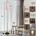 thumbnail image 4 of Floor Lamp for Living Room Bedroom Office with 3 Color Temperature LED Bulb Gradient ombre pattern Modern Standing Lamp, Dimmable Corner Floor Lamp with Remote, 4 of 5