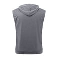 thumbnail image 3 of Afdoent Mens Casual Tank Tops Mens Workout Hooded Tank Tops Pack Zip Up Sleeveless Gym Shirts Muscle Cut Off T Shirt Bodybuilding Hoodies Classic, 3 of 6