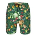 thumbnail image 4 of Kdxio Vegan Pattern Mens Casual Shorts - Drawstring Summer Beach Sports Shorts for Men, 4 of 9