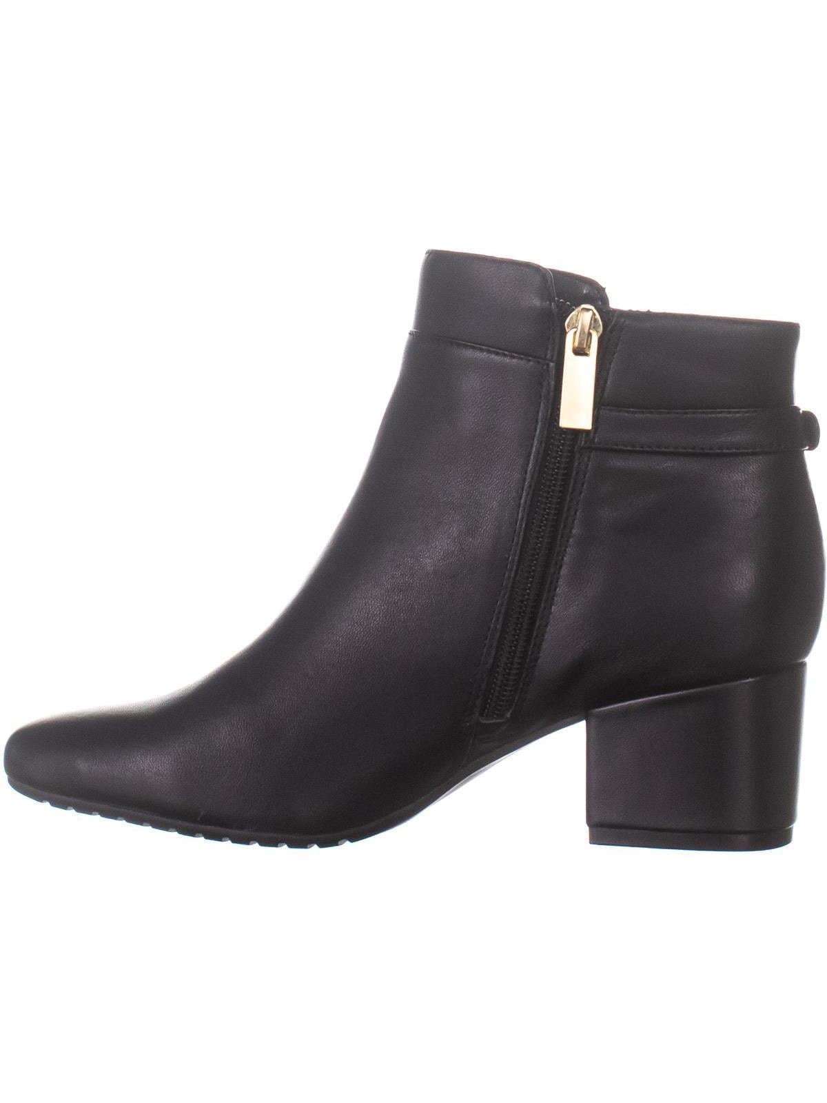 bandolino faruka block heel zip booties