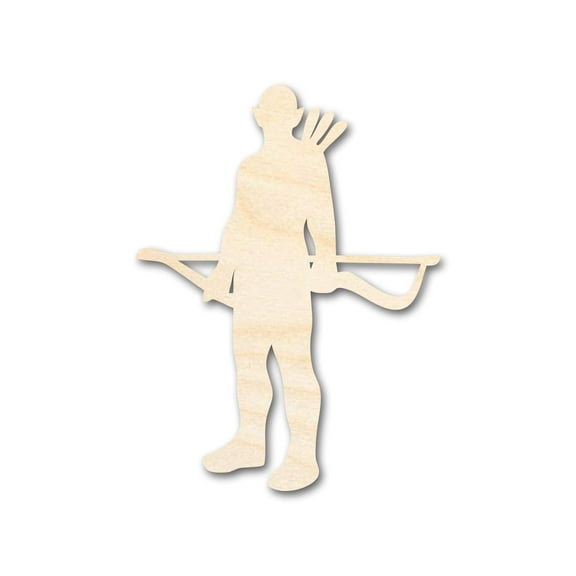 Unfinished Wood Elven Archer Shape - Craft - up to 46" 3" / 1/8"