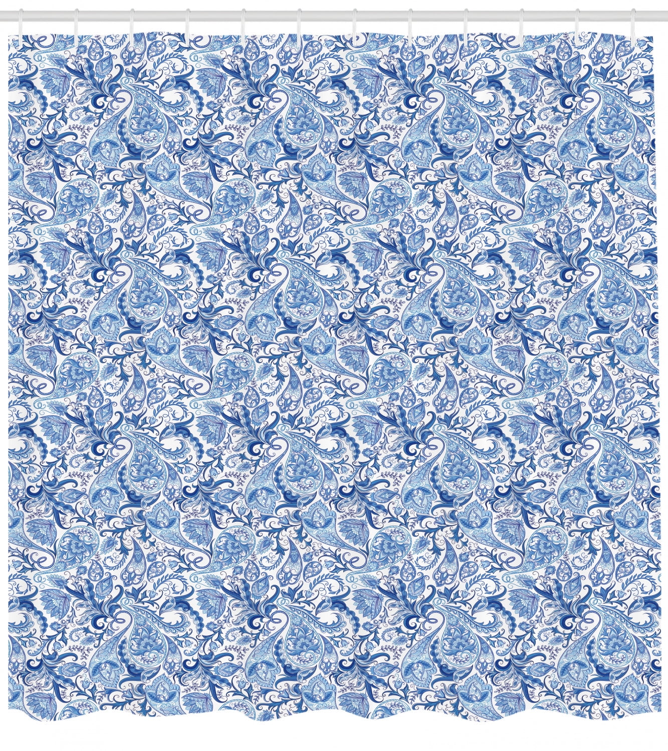 pale blue curtain fabric