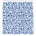 thumbnail image 3 of Ambesonne Blue Shower Curtain, Native Natural, 69"Wx75"L, Pale Blue White and Blue, 3 of 3