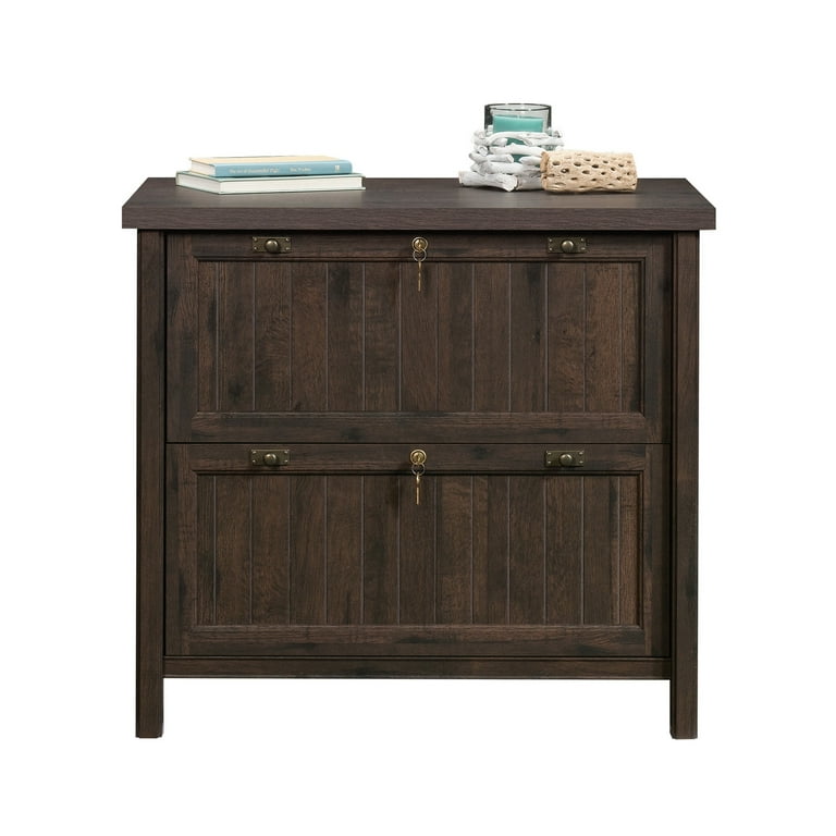 Sauder Costa 2-Drawer Lateral File Cabinet, Coffee Oak Finish