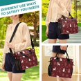 thumbnail image 5 of Small Cooler Bag Lunch Bag Portable Meal Bag Work Meal Bag Outdoor Meal Bag Travel Meal Bag Picnic Meal Bag Going Out Meal Bag Seamless Christmas Elements, 5 of 6