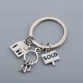 thumbnail image 2 of FUTUREORYY Silver Zinc Alloy Letter Carved Keychain Sturdy Key Holder for Real Industry and Daily Use 1PC, 2 of 8