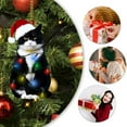thumbnail image 2 of Black Cat Ornaments for Christmas Tree, Christmas Animal Ornament, Xmas Decor Tree Hanging, Christmas Tree Ornaments Topper Decorations, Gifts for Cat Lovers, 2 of 6
