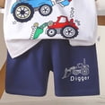 thumbnail image 2 of Eltusu Boys Cotton Outfit Sets, Summer Graphic Short Sleeve T-Shirts and Shorts Sets Multicolor Size 6 T, 2 of 4