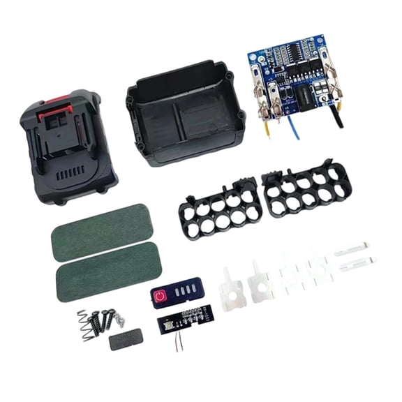 Power Tool Battery Storage Case 10/15/20 Cores ABS Shell With LED Display Overcharge/Overdischarge Protections