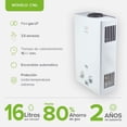 thumbnail image 3 of Boiler de Paso 3 Regaderas y 1 Lavabo 16Lts AVERA  C16L Calentador de Paso Uso Exclusivo Gas LP, 3 of 11