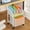 White, variant on Rolling File Cabinet with Adjustable Dividers, Mobile Filing Cabinet with Storage Drawer on Lockable Wheels, Hanging File Organizer Beside Under Desk for Office, Home