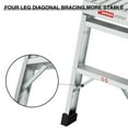 thumbnail image 5 of Seizeen Folding Work Platform, 50''L Portable Step Ladder, Multipurpose Full Aluminum Ladder 225LBS Capacity, 5 of 14
