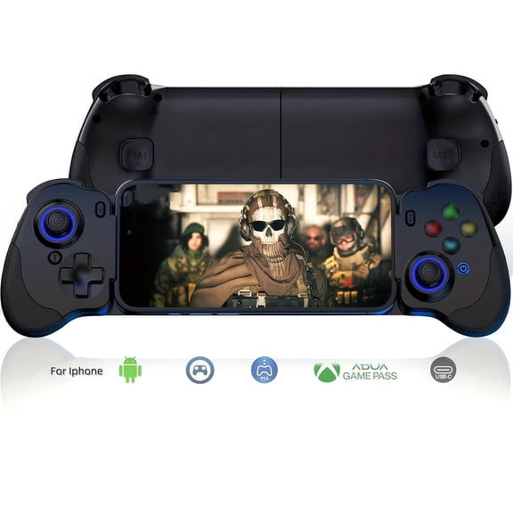 Hall Effect Game Controller for iPhone 15 Android Phone, Type-C Mobile Joystick - Cloud Gaming Gift for Christmas New Year