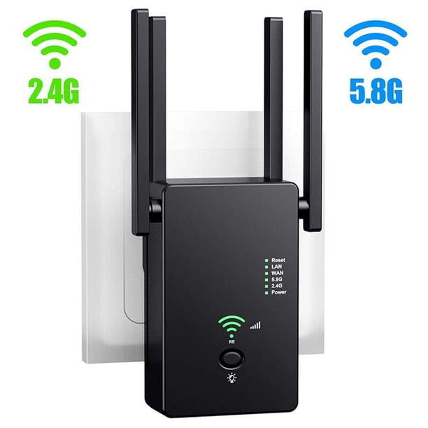 Repetidor Wifi De 1200Mbps, Banda Dual, 2,4G/5G, Extensor De Rango