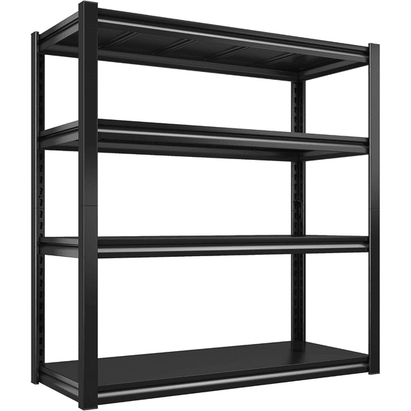 4 Tier Laundry Room Standing Shelf,Bathroom Storage and Organizer Rack,Metal Garage Shelving with Adjustable Shelves,44" W x 14" D x 20" H