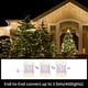 thumbnail image 4 of Guirnalda de luces navideñas LAMPHOME, 31.9 pies, 150 pulgadas, color blanco cálido, 4 of 6