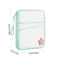 thumbnail image 3 of MTBLYS Bolsa organizadora de malla con asa|apertura completa de 180 grados|múltiples compartimentos con cremallera|ideal para guardar libros|cuadernos y otros artículos de papelería, 3 of 6