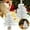 White, variant on 17.7Inch White Flocked Artificial Christmas Tree with Wood Base,Mini Snow Covered Tabletop Xmas Tree for Holiday Home Office Desk Decor,Eco-Friendly Reusable for Mantel Party Centerpiece