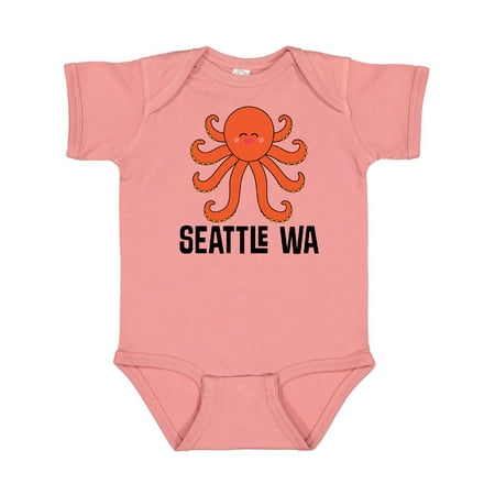 

Inktastic Seattle Octopus Washington Vacation Gift Baby Boy or Baby Girl Bodysuit