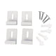thumbnail image 3 of 4 Piezas Clips de Espejo Perfecl Acero Inoxidable Kits de Colgador de Montaje en Pared, 3 of 8