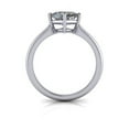 thumbnail image 6 of 1.00 Ct Excellent Princess Shaped Diamond Bridal Rings Solid 14K White Gold Size 7.5, 6 of 6