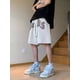 thumbnail image 3 of Pantalones cortos con estampado de letras de ropa de calle Y2K de verano para hombre, pantalones cortos deportivos de hip hop para gimnasio, bermudas holgadas informales americanas 2023 para hombre, 3 of 5