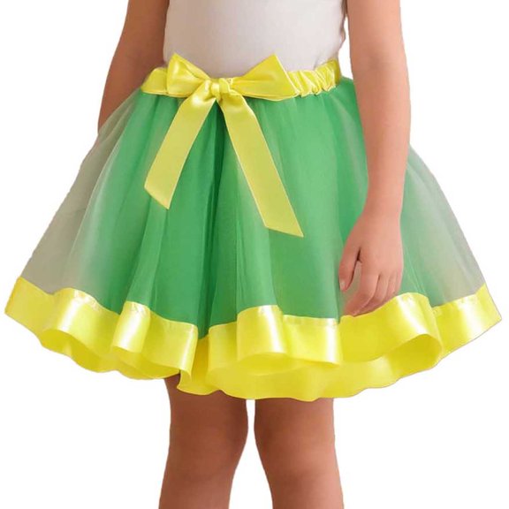 Kids Girls Holiday Party Ballet Skirts Dress Party Princess Mesh Dance Skirt Classic Dailywear 5-8 Years