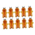 thumbnail image 4 of 10 Pieces Juice Bottles Cute Gingerbread Man Beverage Container for Milk Tea Brown, 4 of 8