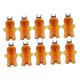 thumbnail image 4 of 10 X Botellas de Jugo Vacías, Hombre de Jengibre de Dibujos Animados, Prácticas Botellas de Agua, Botella Especial, Tarro de Dulces, 500 Ml, Recipient Marrón, 4 of 8