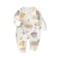 thumbnail image 2 of Ynynloco Kimono Tie Long Sleeve Soft One Piece, 100% Organic Cotton Baby Clothes for Girls & Boys, Preemie, Newborn & Infant, 2 of 7