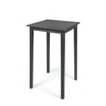 thumbnail image 4 of GDF Studio Omaha Outdoor Acacia Wood Square Bar Table, Dark Gray, 4 of 7