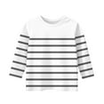 thumbnail image 3 of GaThRRgYP Tops for Women Trendy,Womens Tops Short Sleeve Dressy,Children's Solid Color 3/4 Sleeve Round Neck Tops/shirt Dark Gray 120, 3 of 4