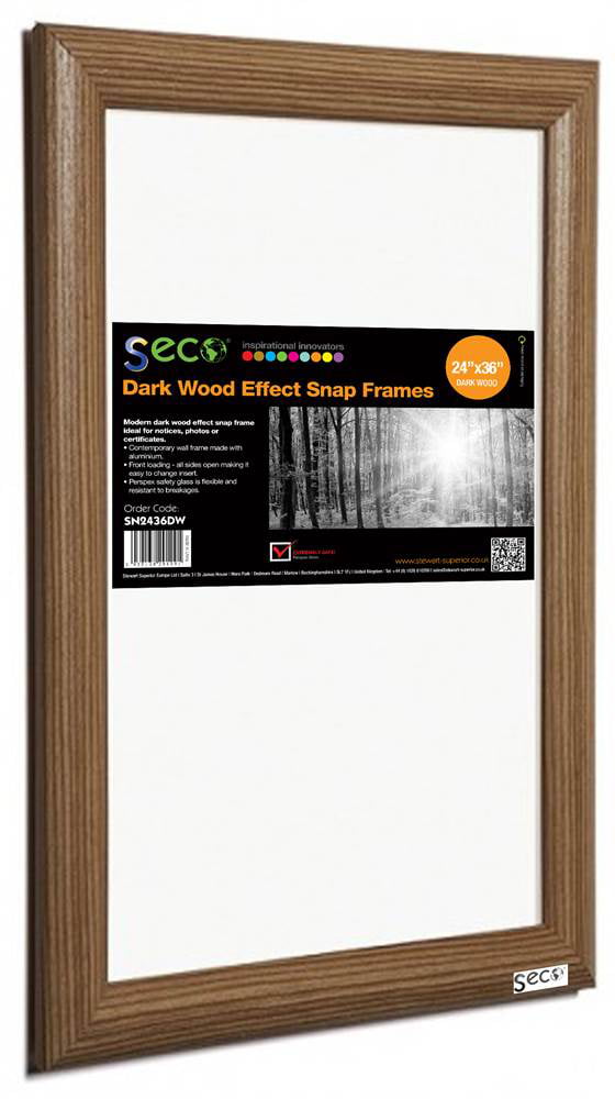 Acme Plastics Wall poster frame New in box 24x26 Black with polished plexiglass 