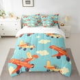thumbnail image 2 of YST Cartoon Aircraft Comforter Set Bed in a Bag, King Size, 7 Pieces, 2 of 5