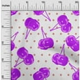 thumbnail image 2 of oneOone Cotton Silk Violet Fabric Cherry Sewing Craft Projects Fabric Prints By Yard 42 Inch Wide, 2 of 4