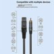 thumbnail image 1 of Cable XLR hembra a macho, cable con conector chapado en oro, adaptador de cable de audio para micrófono XLR con blindaje coaxial de 5 metros (16,4 pies)., 1 of 5