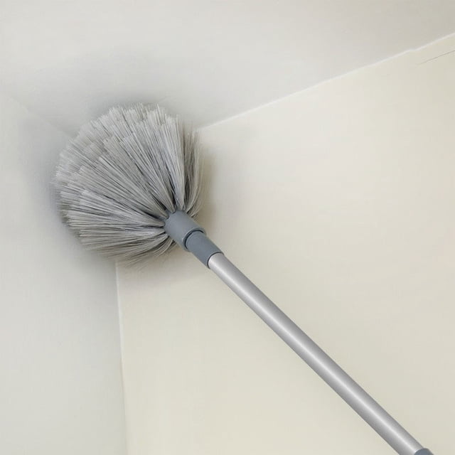 Djiypn Extendable Microfiber Duster with Stainless Steel Pole - Bendable Cleaning Tool for High Ceilings, Perfect for Homes and Offices, Ideal for Busy Adults