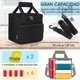 thumbnail image 4 of Bolsa de Almuerzo para Loncheras para Mujer y Hombre Tela Oxford Bolsa Almuerzo Impermeable Lunch Bag Negro, 4 of 4