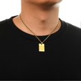 thumbnail image 5 of Dreamtimes Star of David Necklace Judaic Hebrew Bring Them Home NOW Double Sides Carved Pendant Stainless Steel Jewish Jewelry, 5 of 5