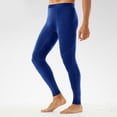thumbnail image 5 of IWRICH Men's Thermal Compression Pants Lined Athletic Tights Leggings Sports Base Layer Bottoms for Cold Weather Blue XXL, 5 of 5