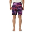 thumbnail image 3 of INSPIRE CHIC Men's Shorts Drawstring Waist Swim Shorts Printed Summer Shorts 34 Purple, 3 of 7